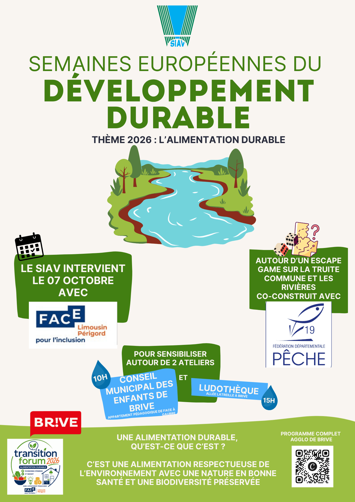 Semaines du Développement Durable 2026 - Animation du SIAV
